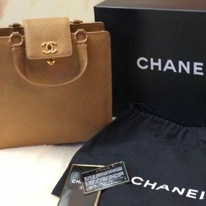 CHANEL Vintage Tan HandBag